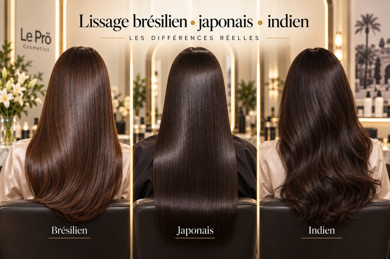 Lissage brésilien, japonais ou indien : les différences réelles