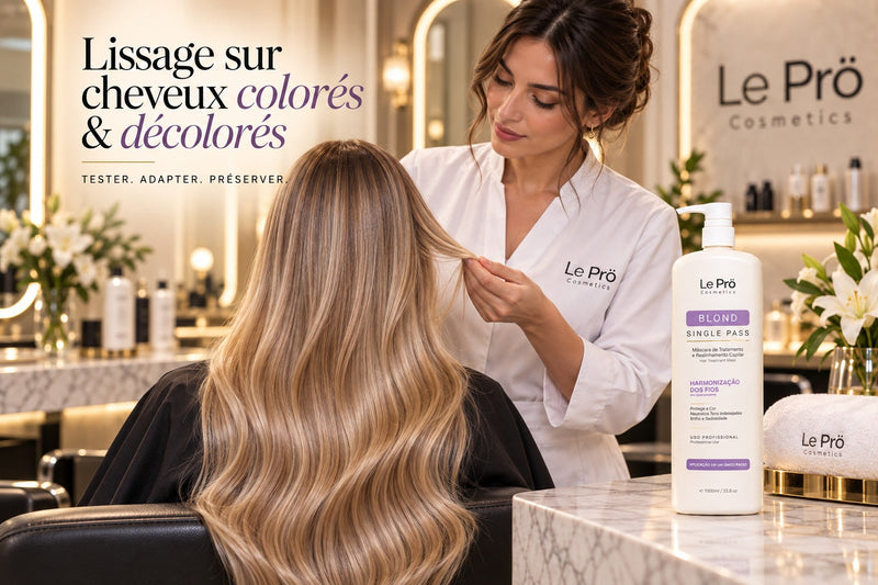Lissage sur cheveux colorés, décolorés ou blonds : ce qu'il faut savoir