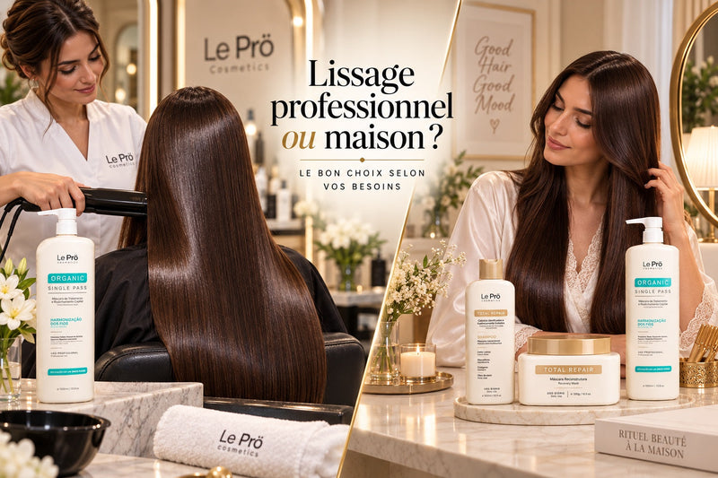 Lissage professionnel ou lissage maison : lequel choisir