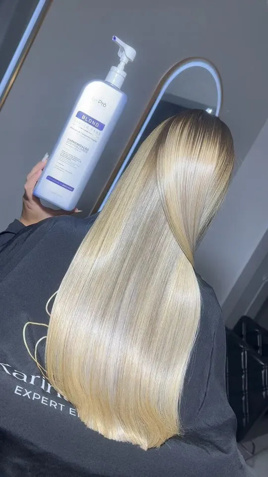 Avant/après lissage sans formol Le Prö Cosmetics, résultat 5 sur cheveux de cliente au Maroc